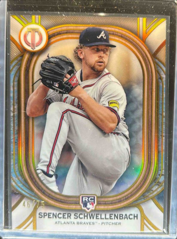 Spencer Schwellenbach 2025 Topps Tribute #87 Gold /75 Rookie RAW