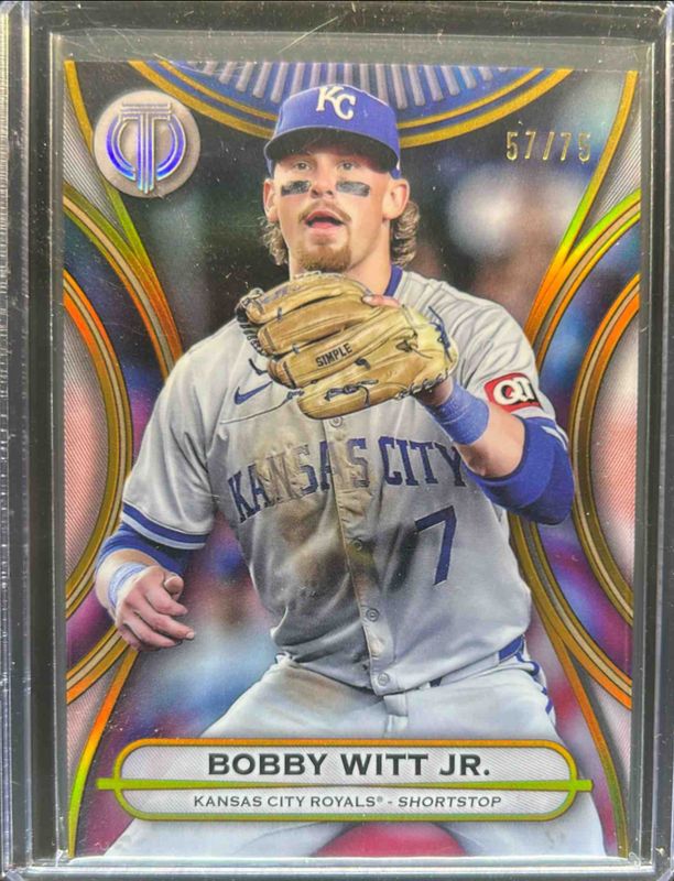 Bobby Witt 2025 Topps Tribute #25 Gold /75 RAW
