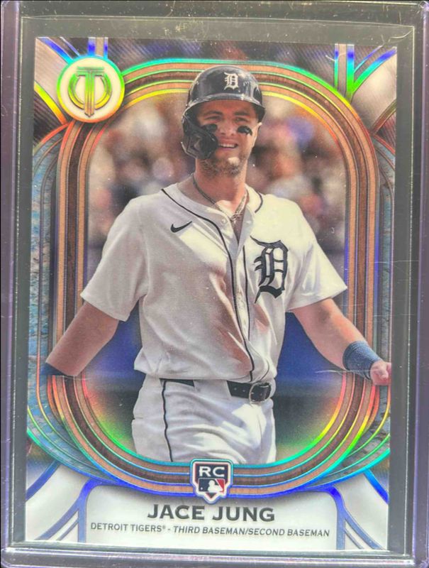 Jace Jung 2025 Topps Tribute #93 Base Rookie RAW