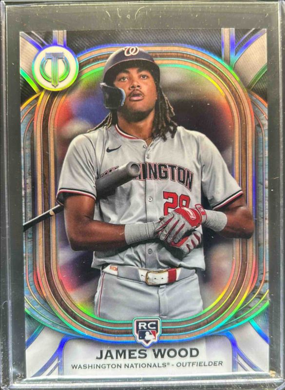 James Wood 2025 Topps Tribute #91 Base Rookie RAW
