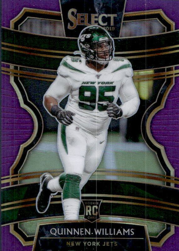 Quinnen Williams 2019 Select #79 Concourse Purple /75 Rookie RAW