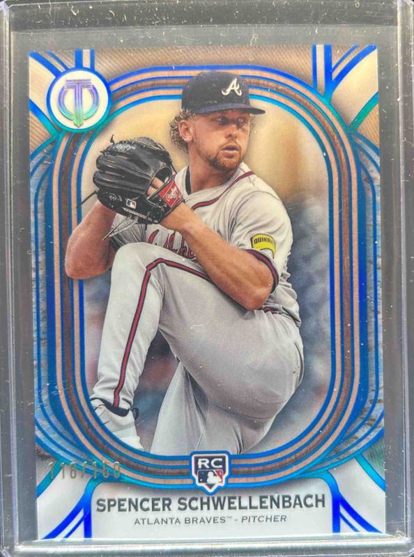 Spencer Schwellenbach 2025 Topps Tribute #87 Blue /150 Rookie RAW