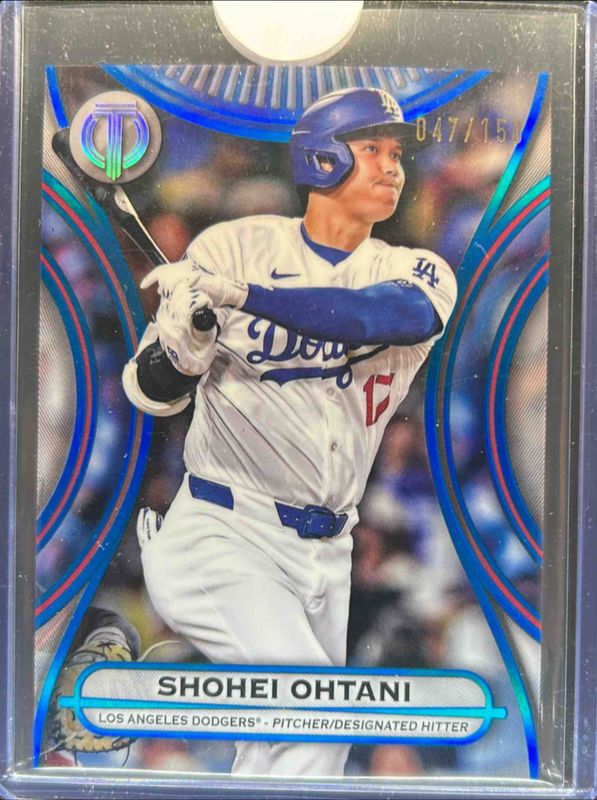 Shohei Ohtani 2025 Topps Tribute #46 Blue /150 RAW