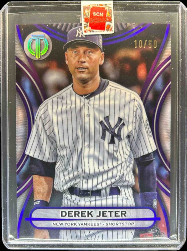 Derek Jeter 2025 Topps Tribute #2 Purple /50 RAW