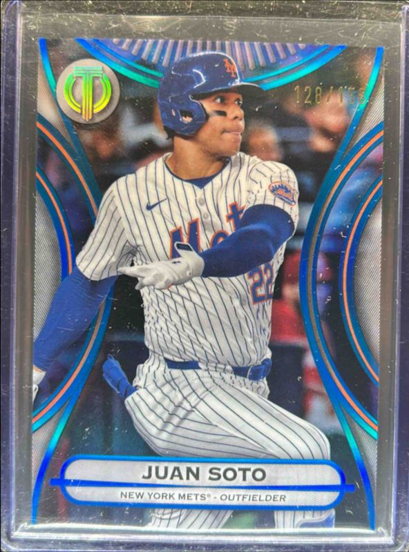 Juan Soto 2025 Topps Tribute #36 Blue /150 RAW