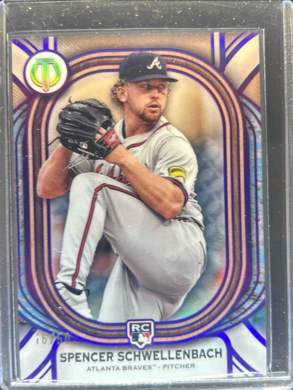 Spencer Schwellenbach 2025 Topps Tribute #87 Purple /50 Rookie RAW