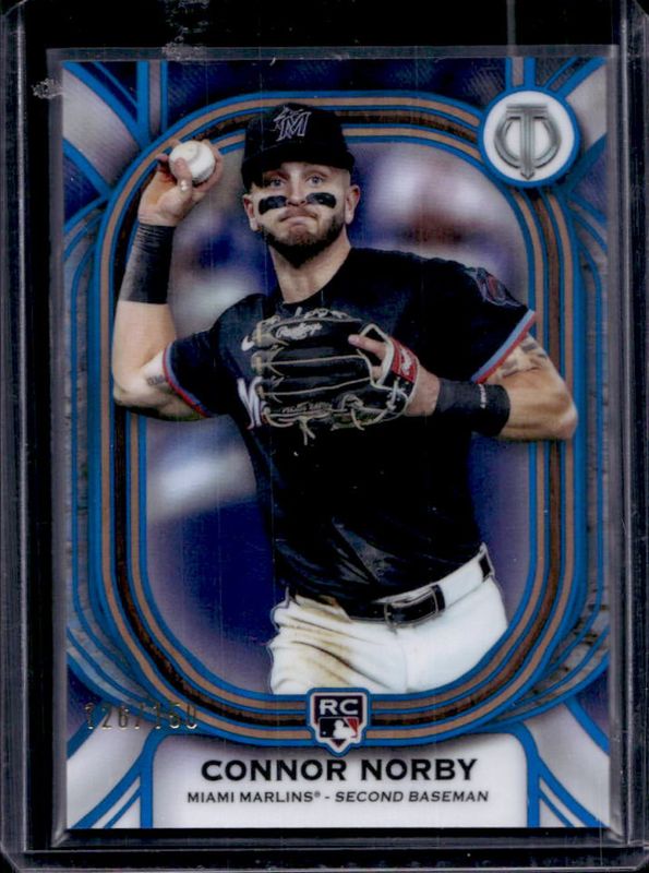 Connor Norby 2025 Topps Tribute #85 Blue /150 Rookie RAW