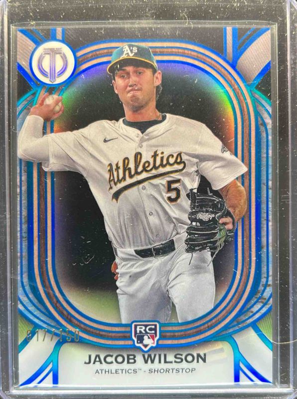 Jacob Wilson 2025 Topps Tribute #86 Blue /150 Rookie RAW
