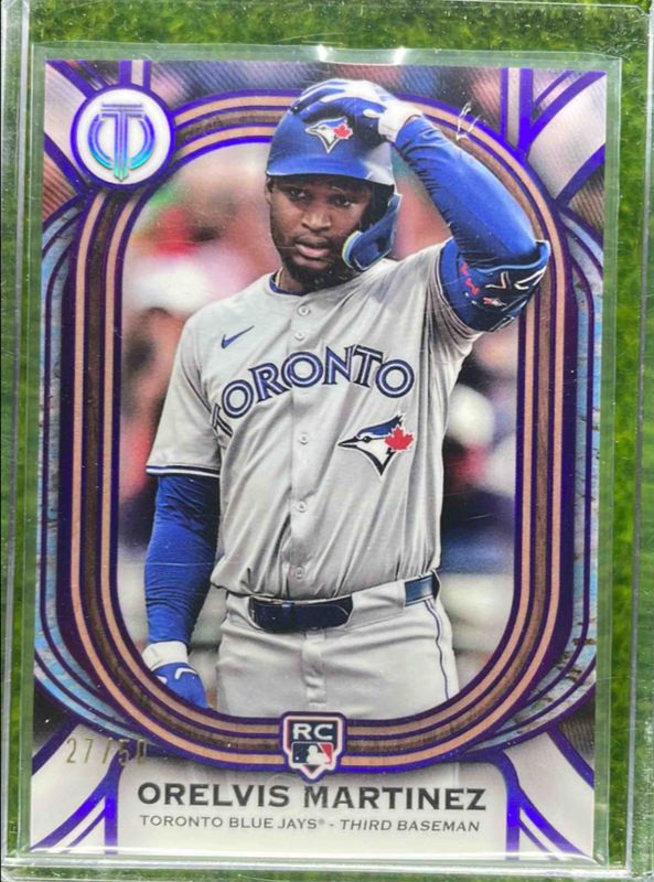 Orelvis Martinez 2025 Topps Tribute #88 Purple /50 Rookie RAW