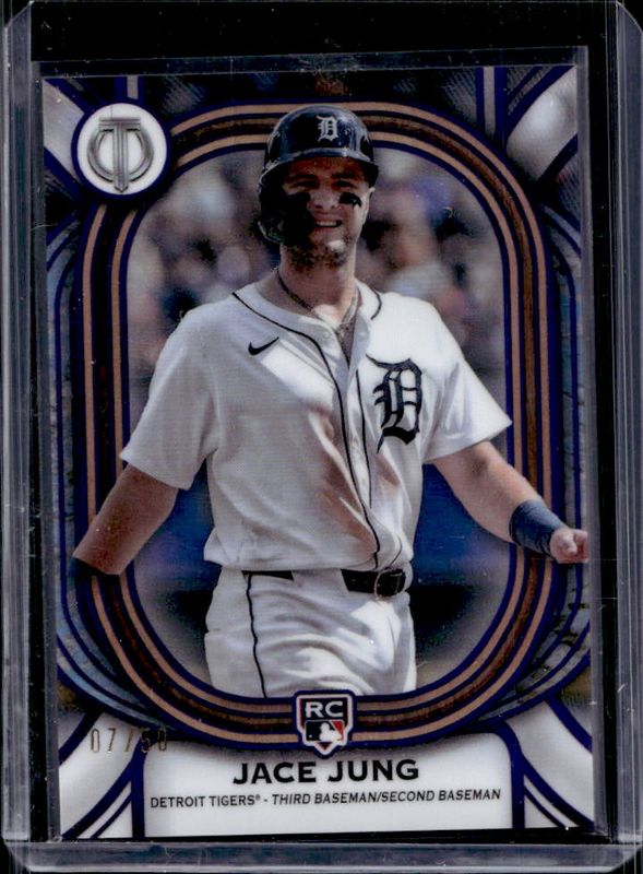 Jace Jung 2025 Topps Tribute #93 Purple /50 Rookie RAW