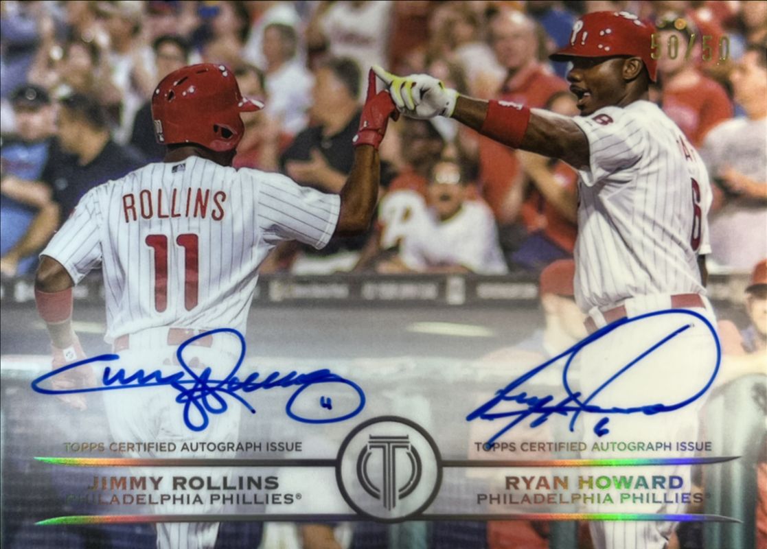 2025 Topps Tribute #TTG-RHO True To The Game Dual Autographs - Red /10