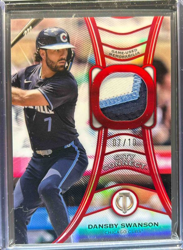 Dansby Swanson 2025 Topps Tribute #TT-DS Tributaries - Red /10 RAW