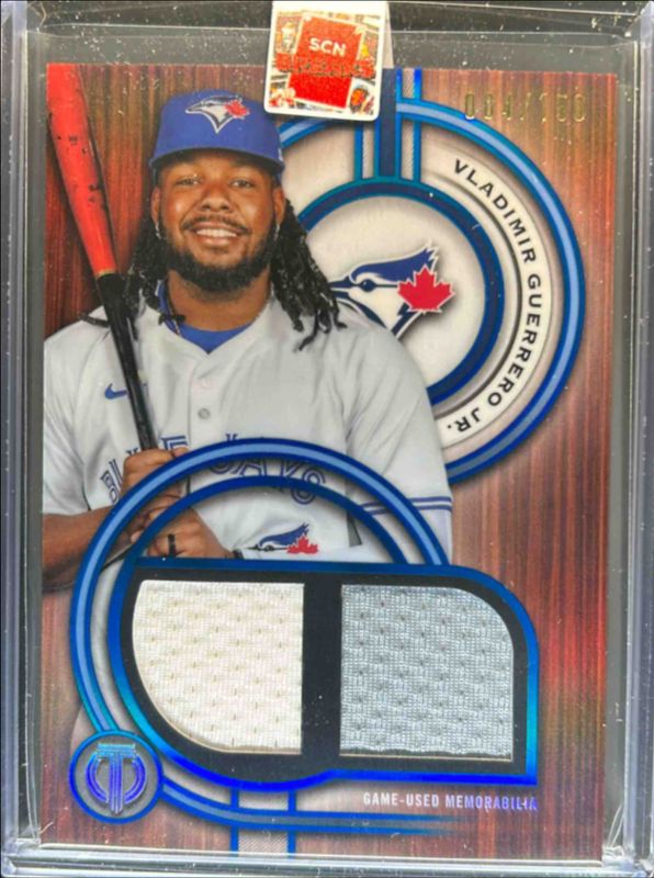 2025 Topps Tribute #DR-VGJ Single-Player Dual Relic - Blue /150