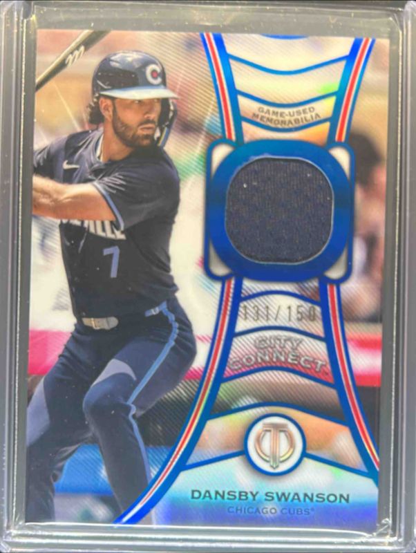 Dansby Swanson 2025 Topps Tribute #TT-DS Tributaries - Blue /150 RAW