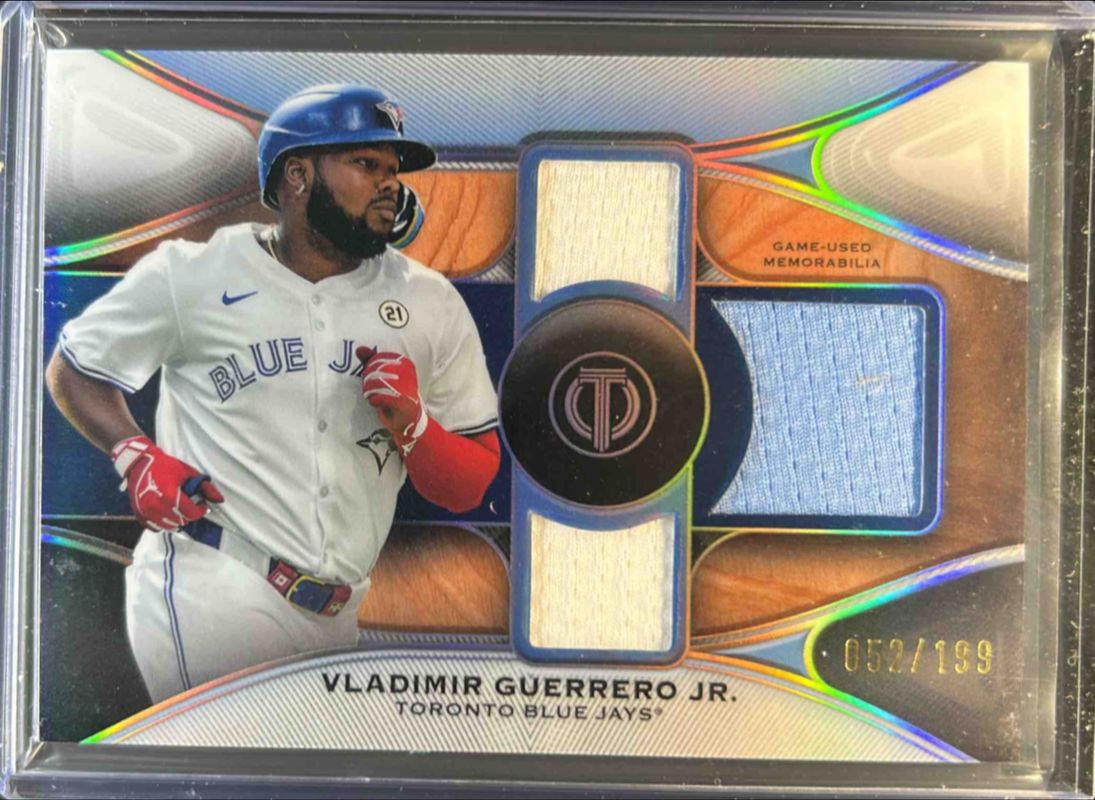 2025 Topps Tribute #TTR-VG Tribute Triple Relic /199