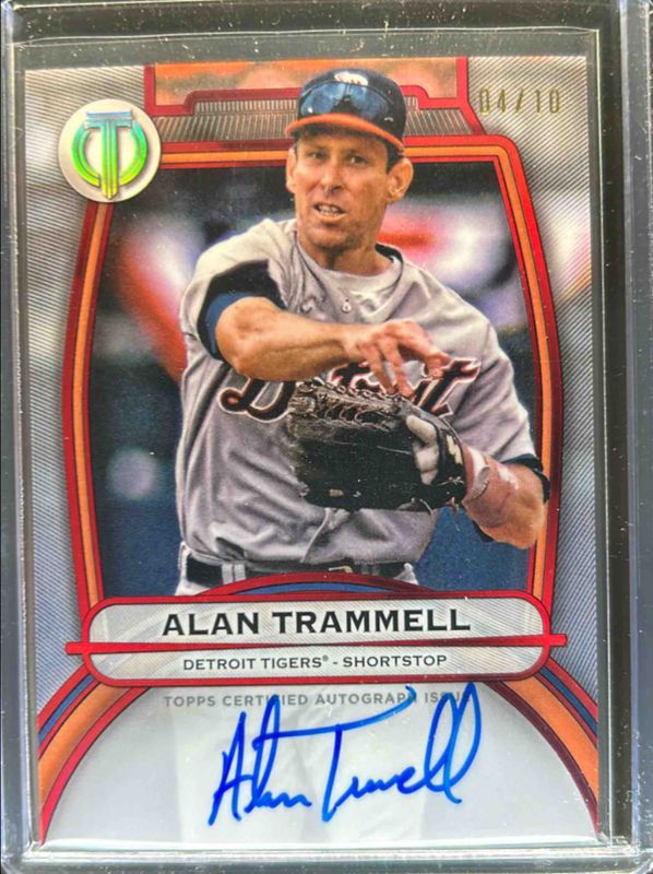 Alan Trammell 2025 Topps Tribute #TA-ATR Tribute Autograph - Red /10 RAW