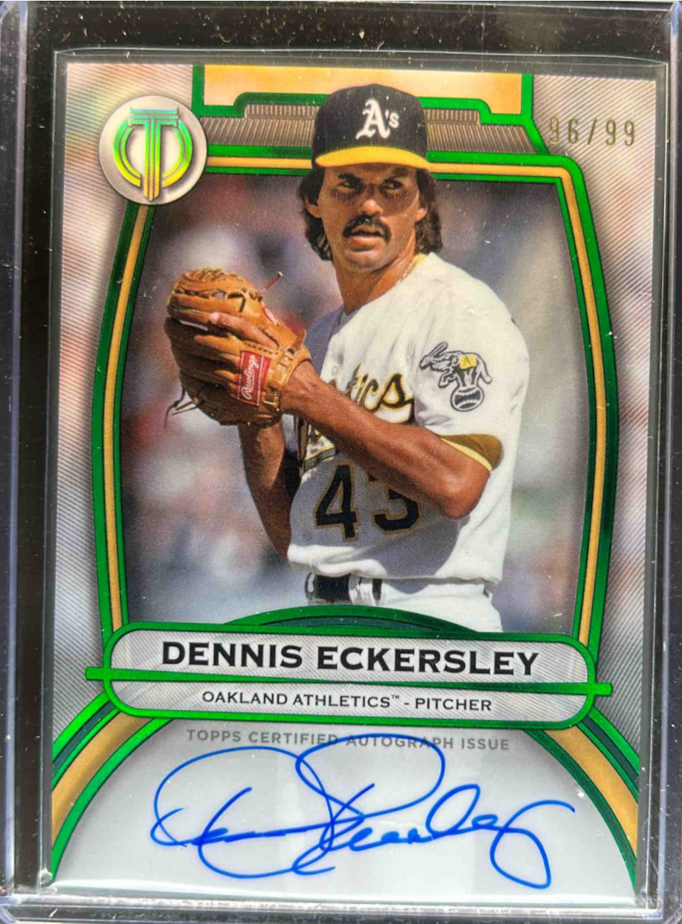 Dennis Eckersley 2025 Topps Tribute #TA-DE Tribute Autograph - Green ...