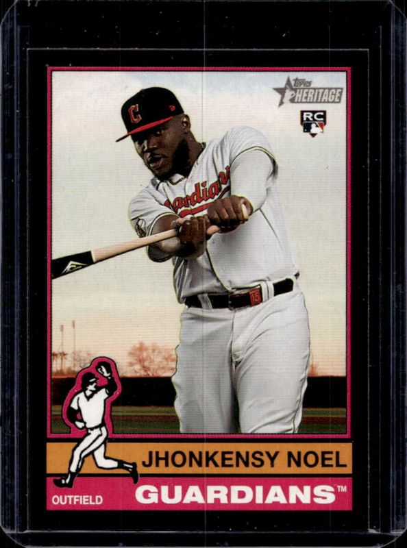 Jhonkensy Noel 2025 Topps Heritage #79 Black Border Rookie RAW
