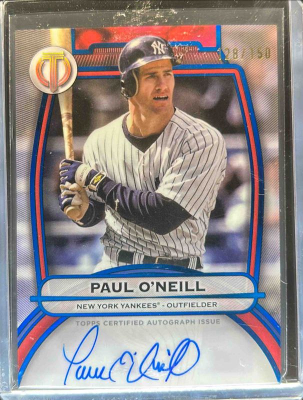 Paul O'Neill 2025 Topps Tribute #TA-PO Tribute Autograph - Blue /150 RAW