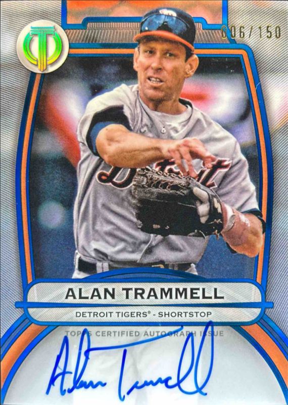 Alan Trammell 2025 Topps Tribute #TA-ATR Tribute Autograph - Blue /150 RAW