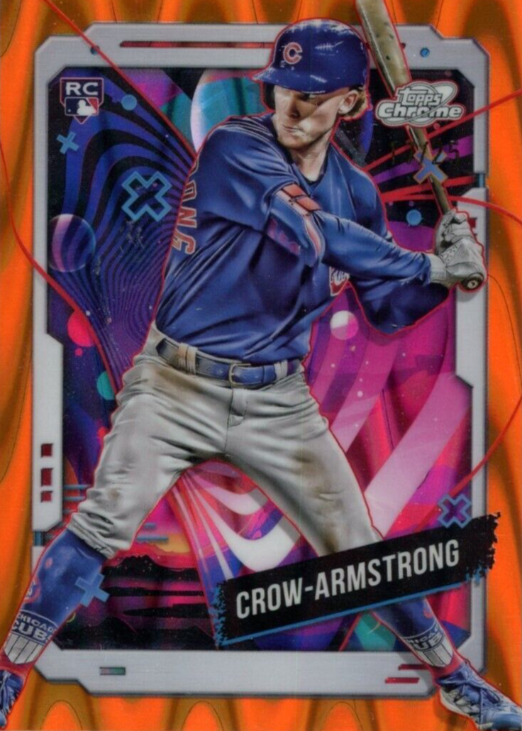 Pete Crow-Armstrong 2024 Topps Chrome Cosmic #52 Orange Galactic