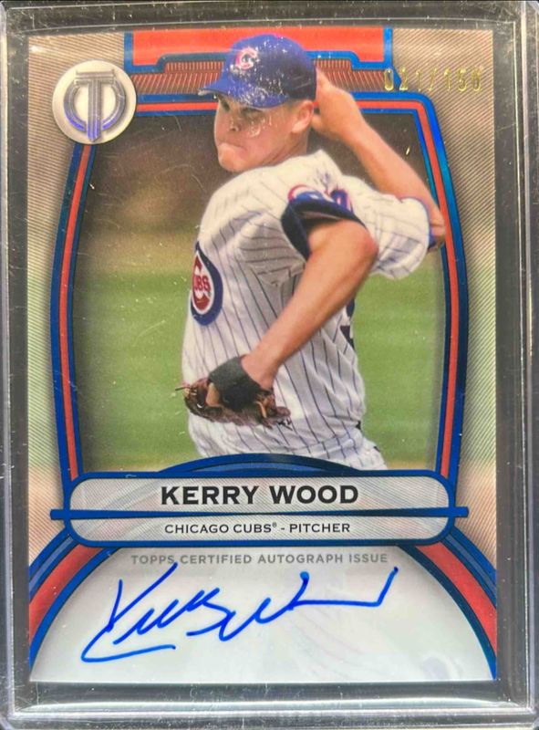 Kerry Wood 2025 Topps Tribute #TA-KW Tribute Autograph - Blue /150 RAW