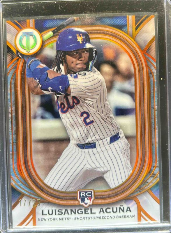 Luisangel Acuna 2025 Topps Tribute #82 Orange /25 Rookie RAW