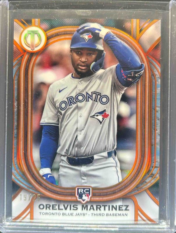 Orelvis Martinez 2025 Topps Tribute #88 Orange /25 Rookie RAW