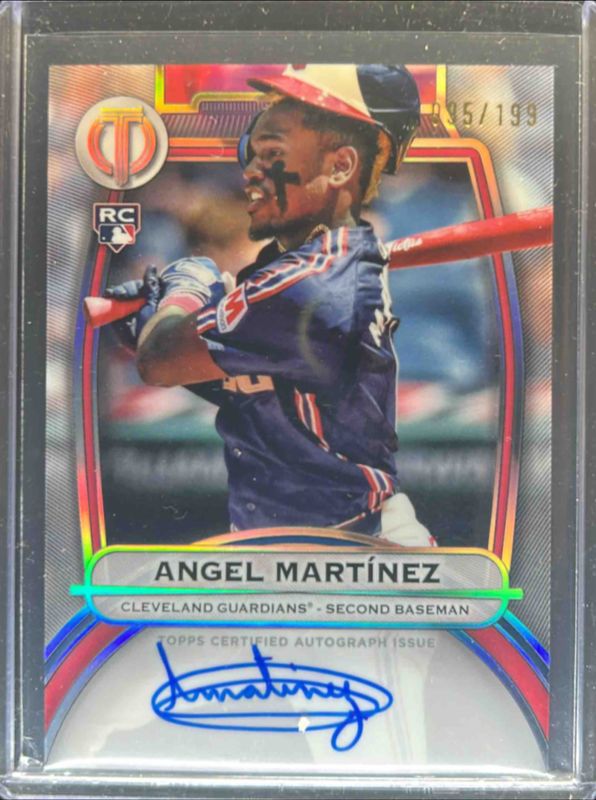 Angel Martinez 2025 Topps Tribute #TA-AM Tribute Autograph /199 Rookie RAW