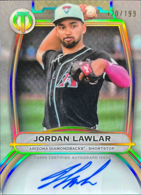 Jordan Lawlar 2025 Topps Tribute #TA-JL Tribute Autograph /199 RAW