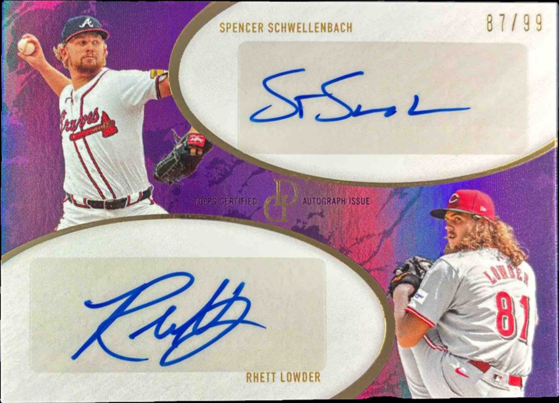 2025 Topps Dynamic Duals #17G Dual Autographs - Purple /99