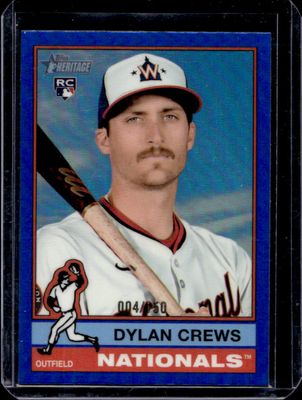 2025 Topps Heritage #247 Chrome - Blue Refractor /150