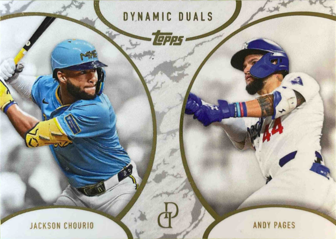 Andy Pages / Jackson Chourio 2025 Topps Dynamic Duals #34 Base Price ...