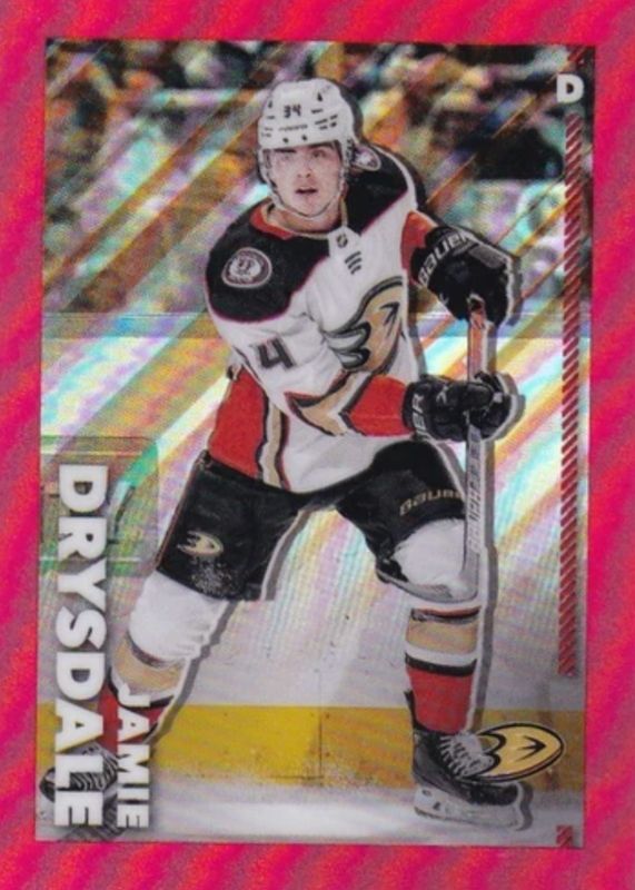 2022 Topps Chrome NHL Sticker Collection #15 Red Refractor /5