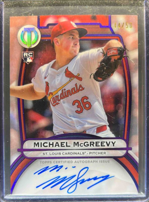 2025 Topps Tribute #TA-MMG Tribute Autograph - Purple /50