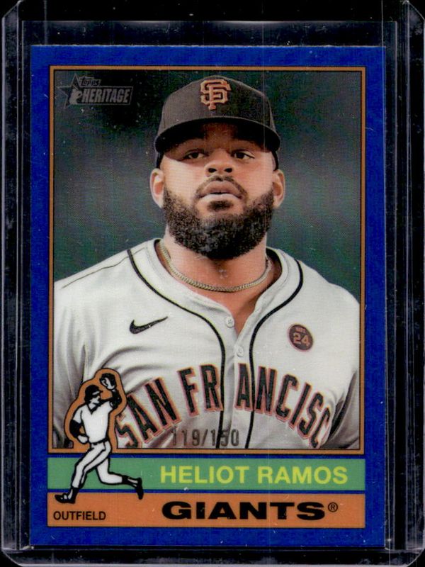 2025 Topps Heritage #32 Chrome - Blue Refractor /150