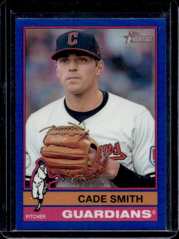 2025 Topps Heritage #307 Chrome - Blue Refractor /150