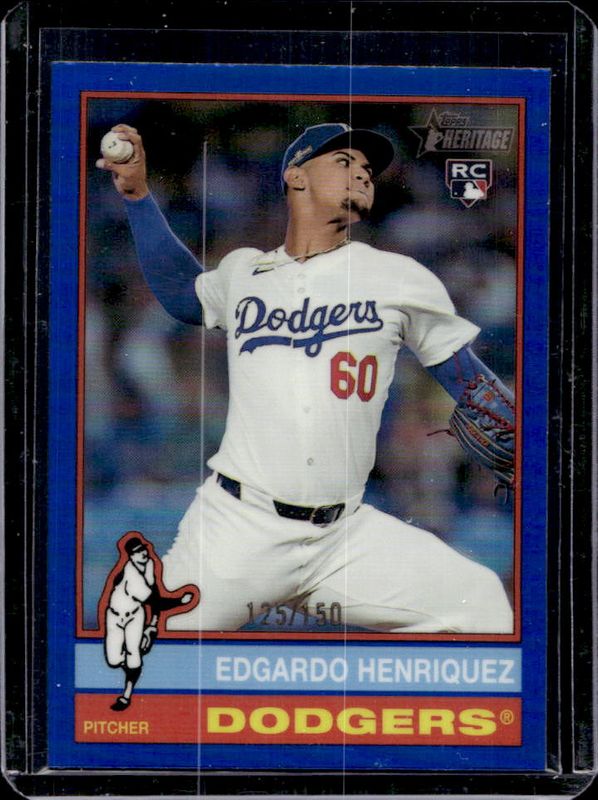 2025 Topps Heritage #180 Chrome - Blue Refractor /150