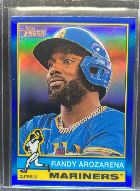 2025 Topps Heritage #44 Chrome - Blue Refractor /150