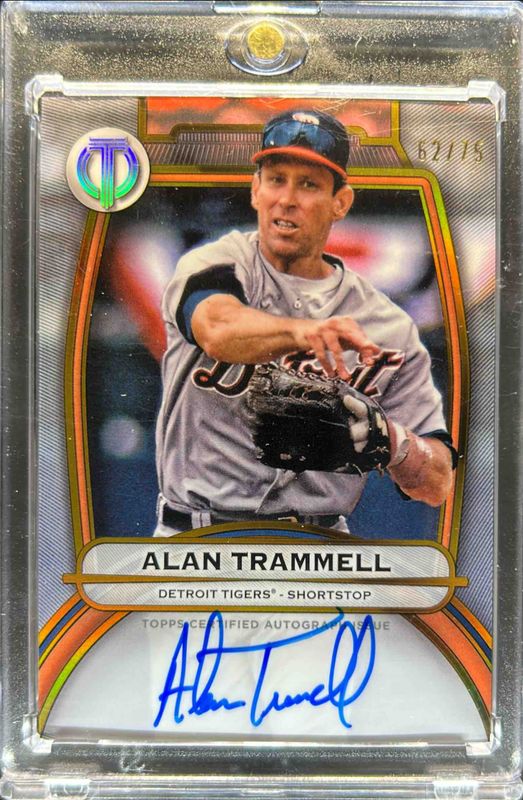 Alan Trammell 2025 Topps Tribute #TA-ATR Tribute Autograph - Gold /75 RAW