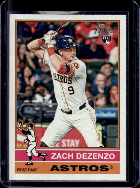 Zach Dezenzo 2025 Topps Heritage #404 Base Rookie RAW
