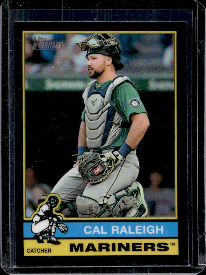 Cal Raleigh 2025 Topps Heritage #472 Chrome - Black Refractor /76 Price ...