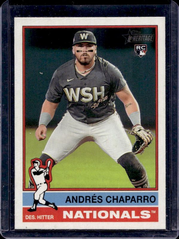 Andres Chaparro 2025 Topps Heritage #418 Base Rookie RAW