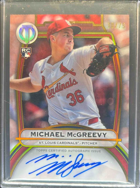 2025 Topps Tribute #TA-MMG Tribute Autograph - Gold /75