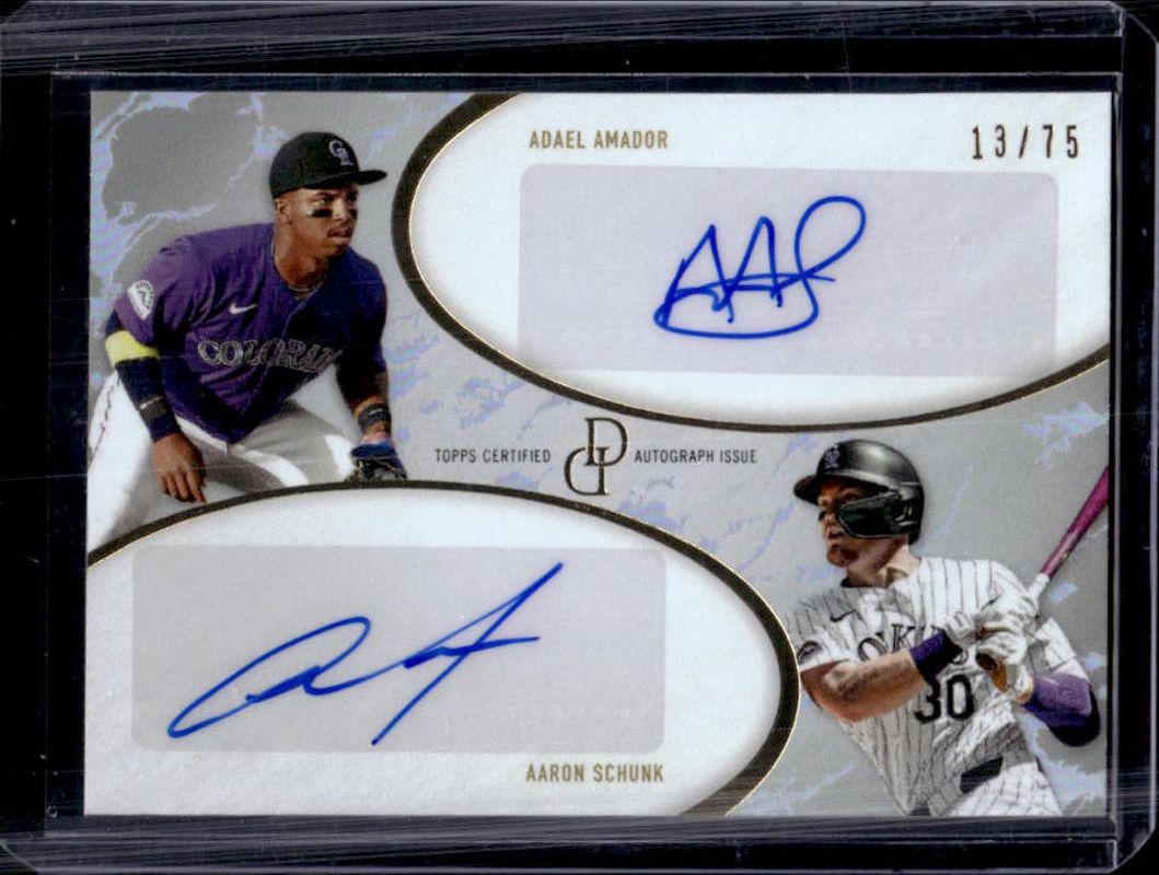 2025 Topps Dynamic Duals #26F Dual Autographs - Silver /75