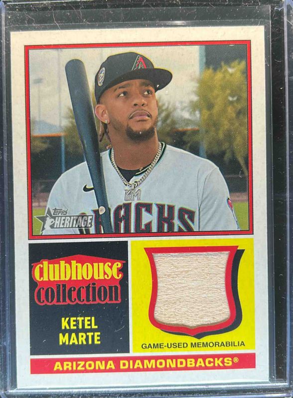 Ketel Marte 2025 Topps Heritage #CCR-KM Clubhouse Collection Relics RAW