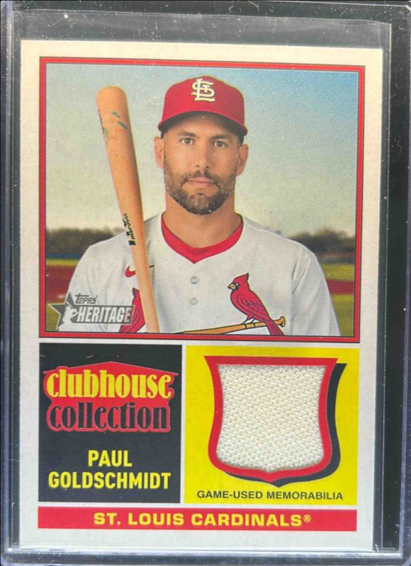 Paul Goldschmidt 2025 Topps Heritage #CCR-PG Clubhouse Collection Relics RAW