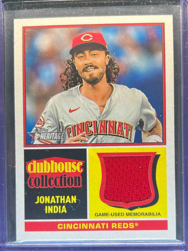 Jonathan India 2025 Topps Heritage #CCR-JI Clubhouse Collection Relics RAW