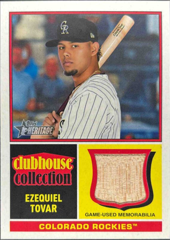Ezequiel Tovar 2025 Topps Heritage #CCR-ET Clubhouse Collection Relics RAW