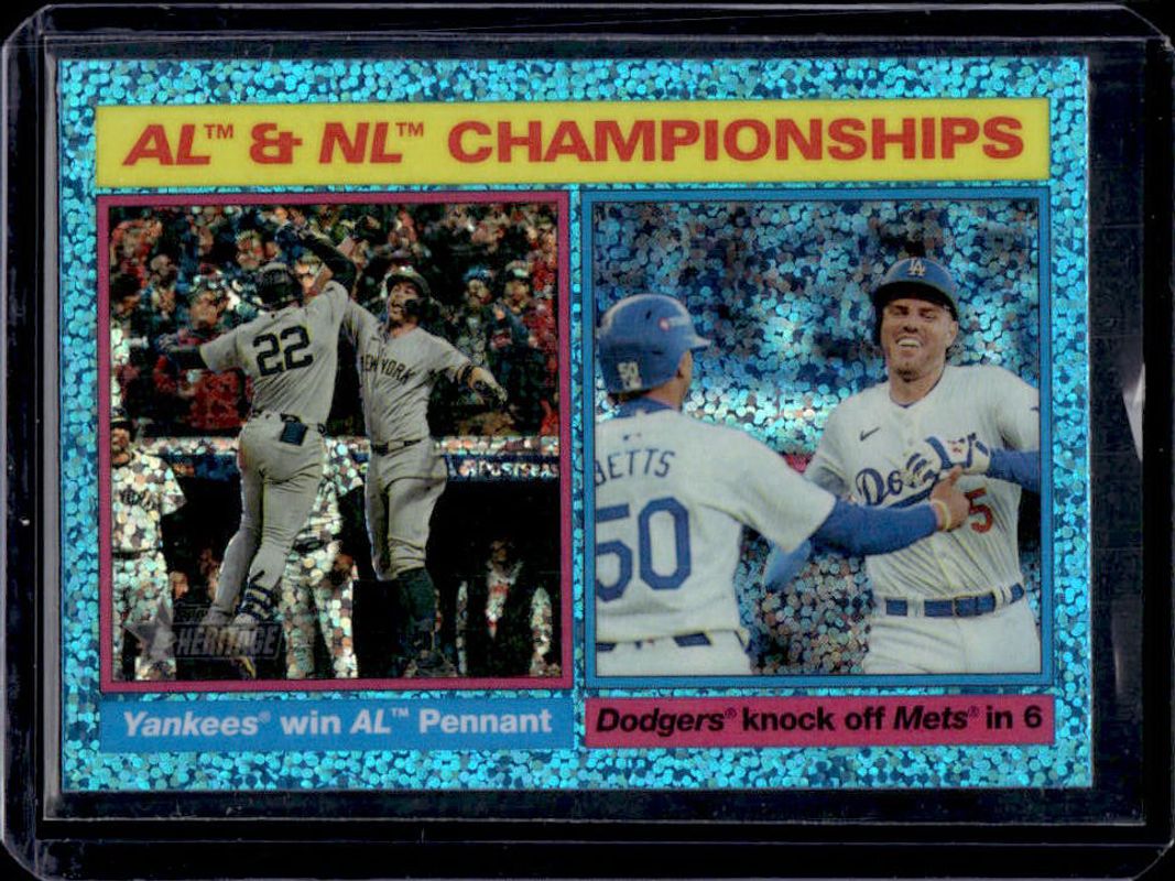 2025 Topps Heritage #461 Chrome - Light Blue Sparkle Refractor